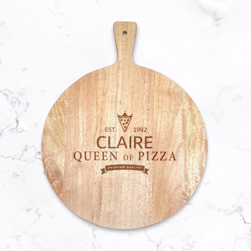 Personalised Pizza Board - King or Queen of Pizza